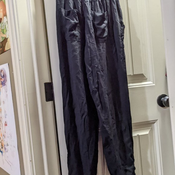 Ci Sono Unisex Size Small Baggy Thin Black Comfy Pants - Picture 2 of 4